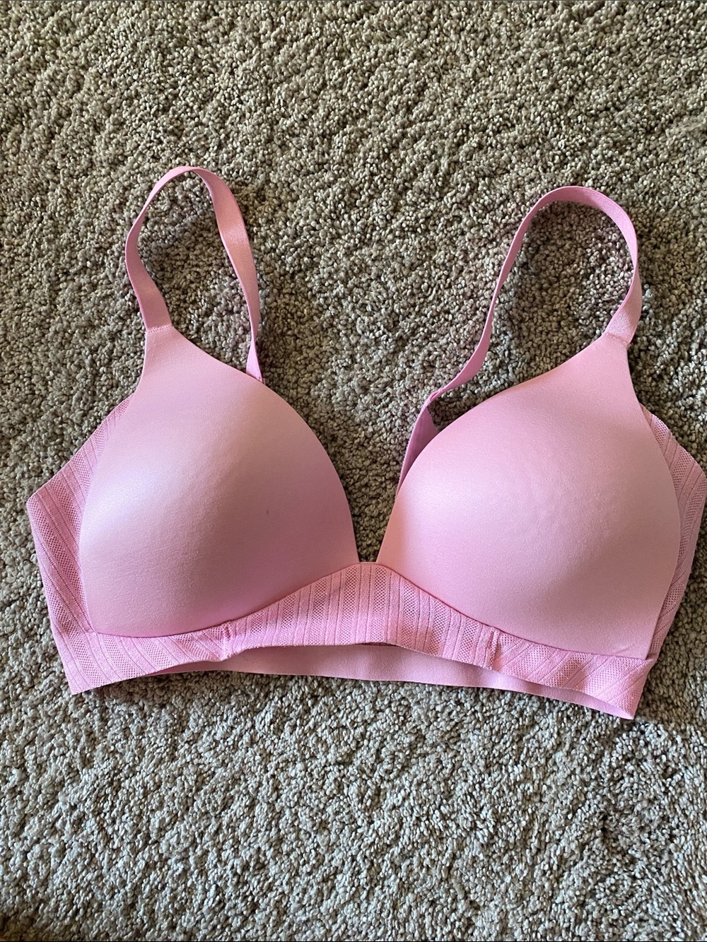 aerie Light Pink Seamless Lightly Padded Bra